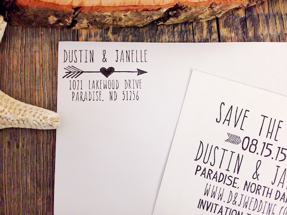 return address stamp wedding invitation stamp personalized