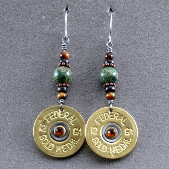 Items similar to 5/2 Shotgun Shell Dangle Earring on Etsy