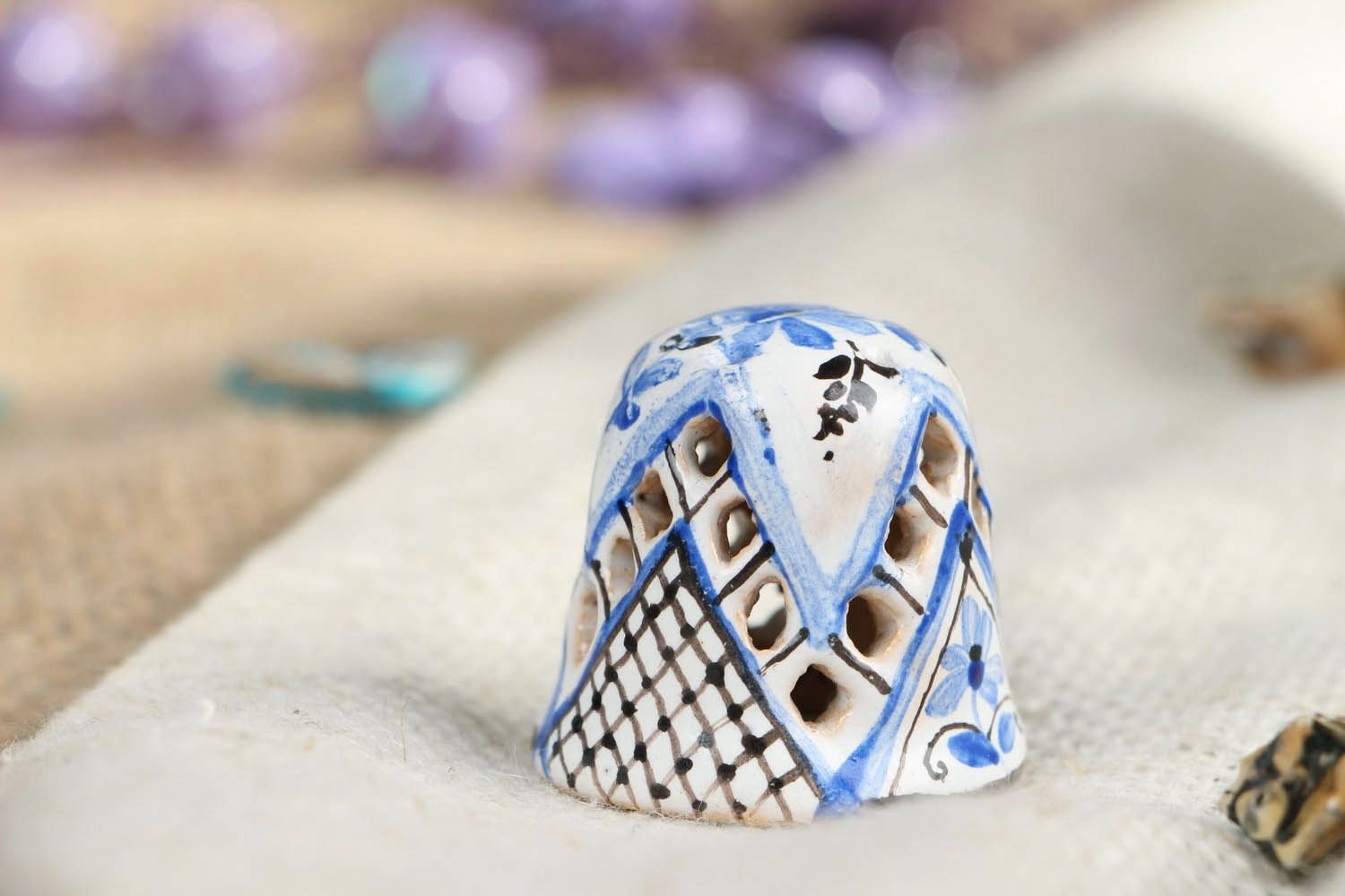 Clay Decorative Thimble by on Etsy