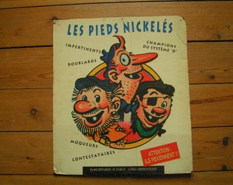advertising poster feet nickel-plated