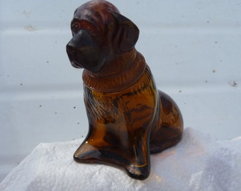 Saint Bernard dog Avon perfume bottle empty wild country