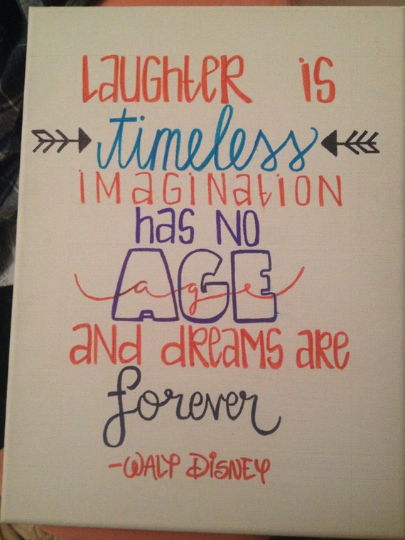 Walt Disney Canvas Quote by HeyKateCreations on Etsy