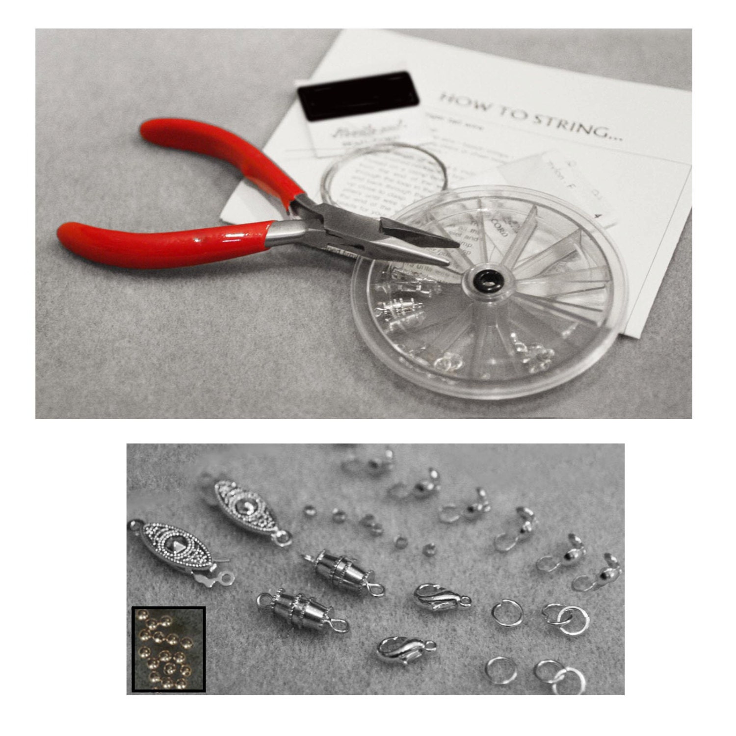 Necklace Bracelet Bead Stringing / Repair Starter Kit