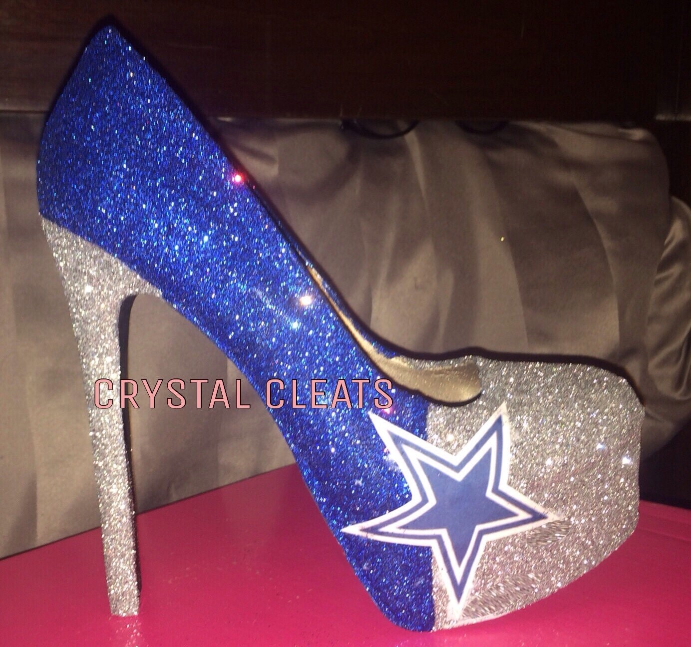 Dallas COWBOYS Football high heel stiletto shoes by CrystalCleatss