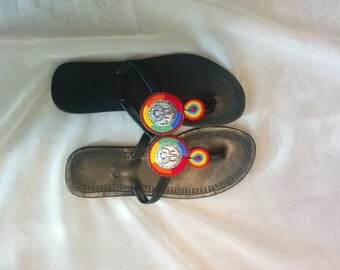 Popular items for Beaded Sandals on Etsy