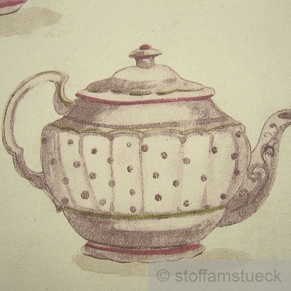 Fabric pure cotton teapot nature extraordinary