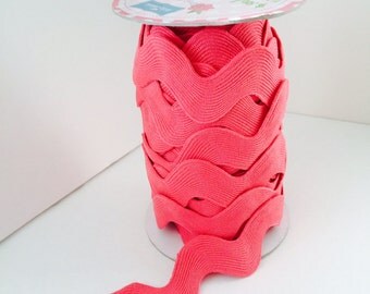 Jumbo Ric Rac-Raspberry (5 Yard Bundle) Riley Blake Designs