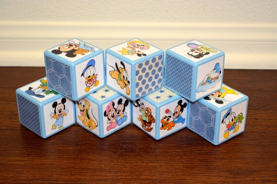 Baby Mickey Mouse Blocks-Personalized Mickey Mouse by DecoBlox