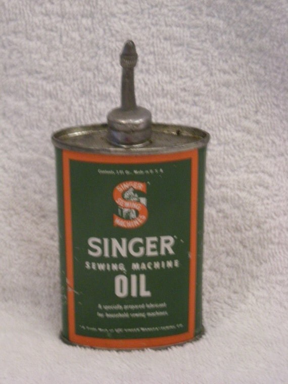 Vintage Singer sewing machine oil can
