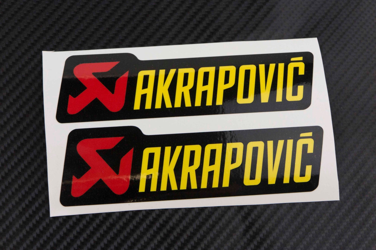 AKRAPOVIC exhaust decals sticker heat proof resistant 2 pcs 12