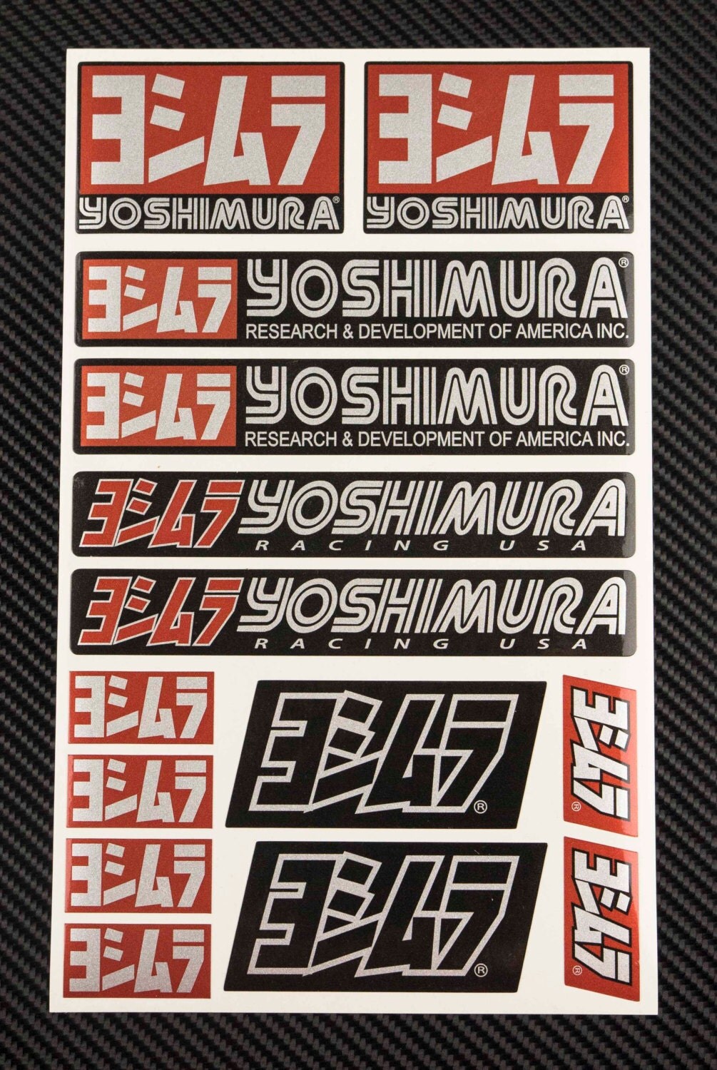 Yoshimura Aufkleber Set yoshimura aufkleber set 16x26cm blatt 14 sticker decals suzuki Yoshimura Aufkleber Set yoshimura aufkleber set 16x26cm blatt 14 sticker decals suzuki