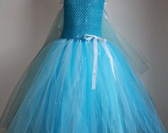 Frozen Inspired Elsa Tutu Dress, Princess (Handmade)