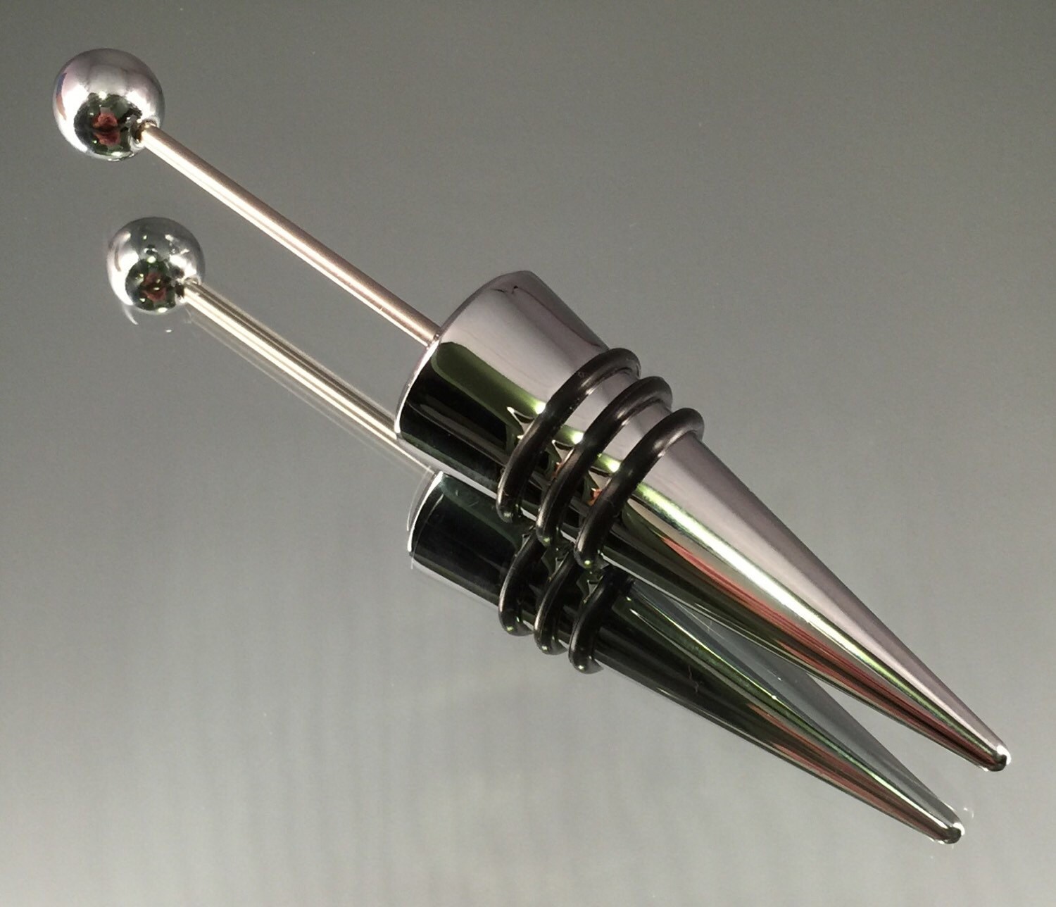 Beadable Wine Stopper 12cm Stainless Steel B02 by Collecthemall