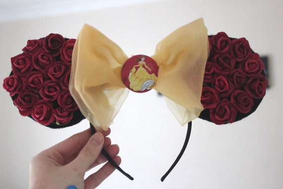Disney Beauty and the Beast Mickey Minnie Mouse Adult Headband