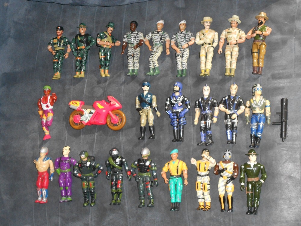 Lot of 24 vintage 1980's The Corps action figures toys by