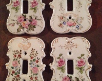 CERAMIC SWITCHPLATES - Floral Designs