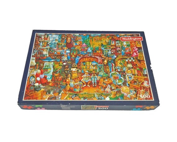 Items similar to Bill Bell Waddingtons Jigsaw Puzzle 1990s Antique Shop ...