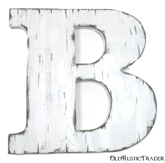 Nursery Wooden Letter B Wood Letter 12 Inch Wood Letter Wall