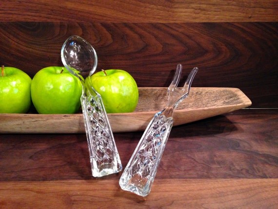 Utensils utensils  glass Vintage Glass Serving serving