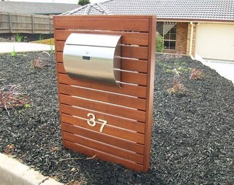 Semi Curve Lockable Mailboxes Stainless Steel Modern Urban Style - QUALITY IS TOP