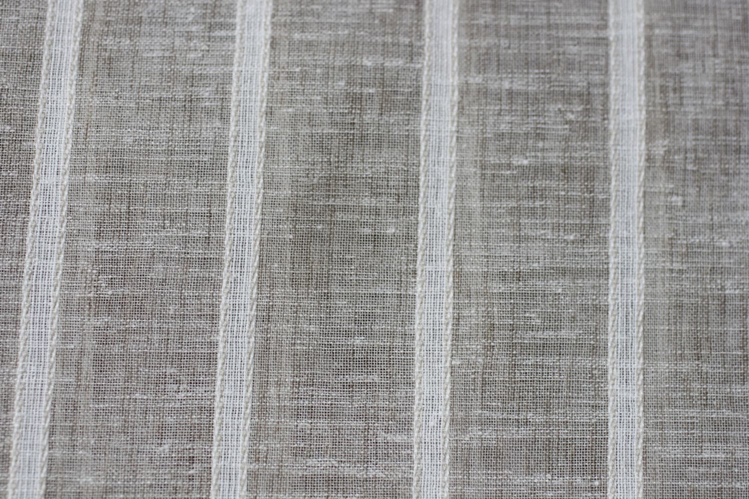 FABRIC Sheer fabric118 Sheer Stripe Linen look fabric