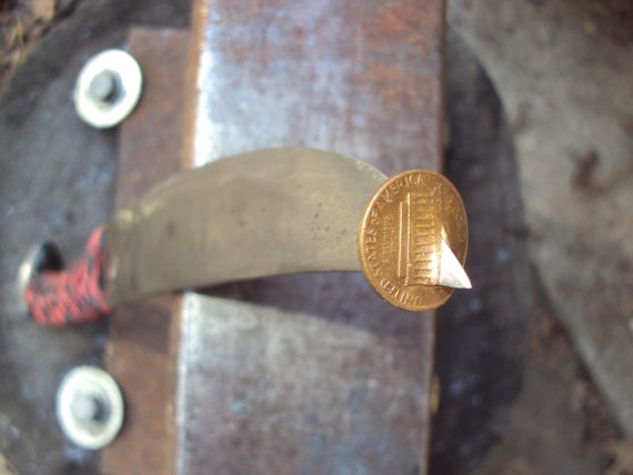 easiest way to finish a railroad spike knife easiest way to finish a railroad spike knife