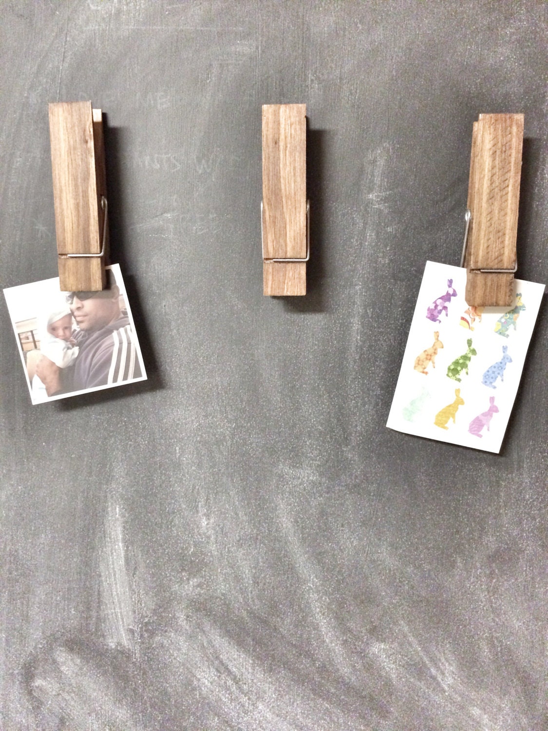 Large Rustic 6 Decorative Clothespin in dark