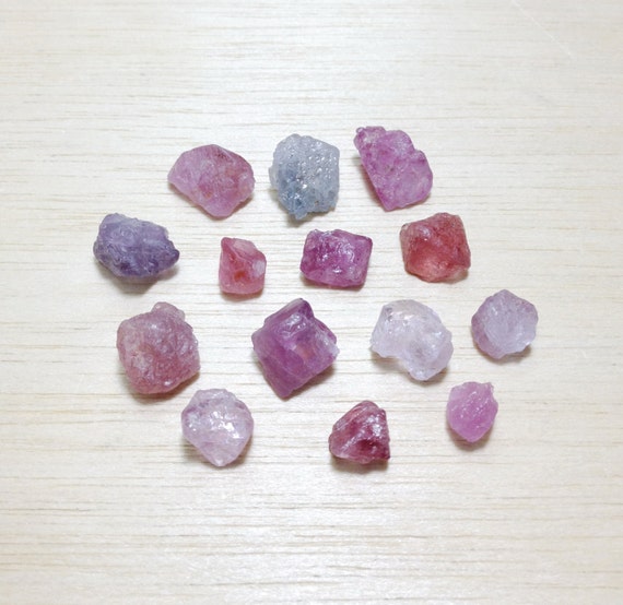 Rough spinel crystal raw spinel gemstone lot