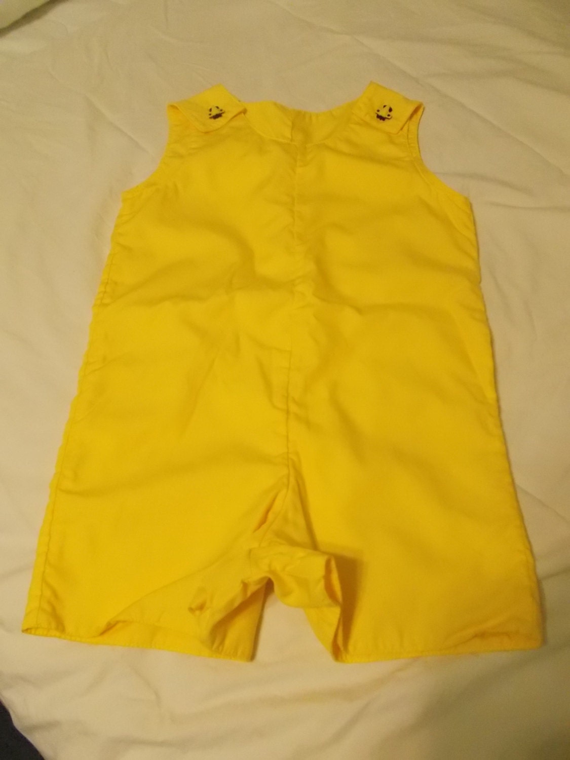 4T Boys Solid Yellow Onesie Romper with by StephsSpecialities