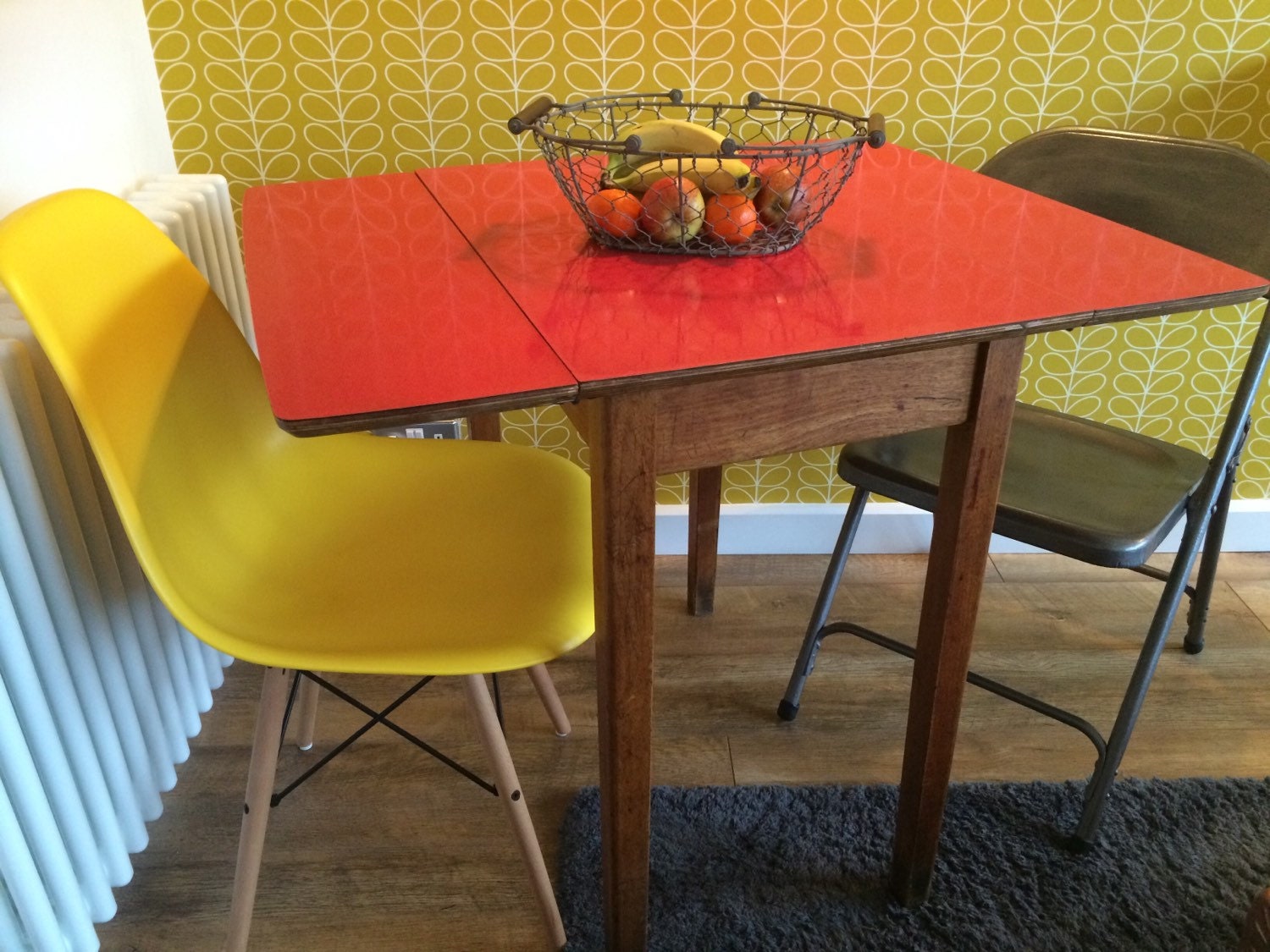 Mid Century Red Formica Drop Leaf Table By TheCuriousMole On Etsy   Il Fullxfull.733079073 6siy 