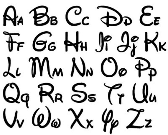 Download Disney Font Design Files For Use With Your Silhouette ...