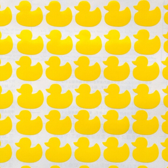77 Yellow rubber duck stickers Vinyl Stickers duck by EtagaDesigns