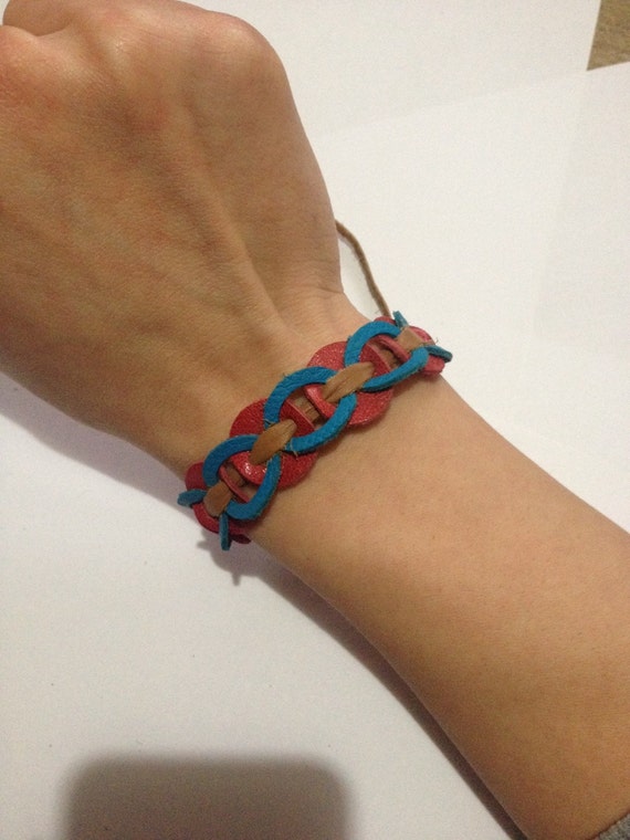 Handmade leather bracelet by ShtereviHandmade on Etsy