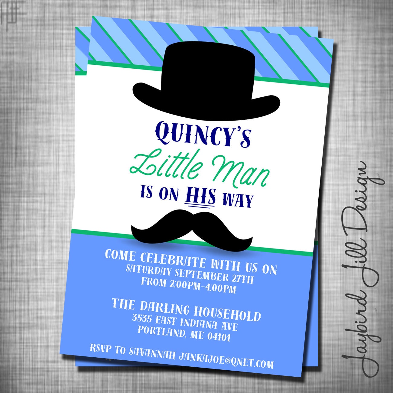 Man Shower Invitations 5