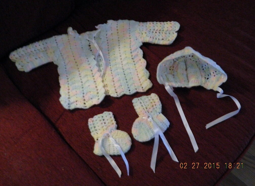 Vintage 4 Piece Newborn Sweater Set Haute Juice