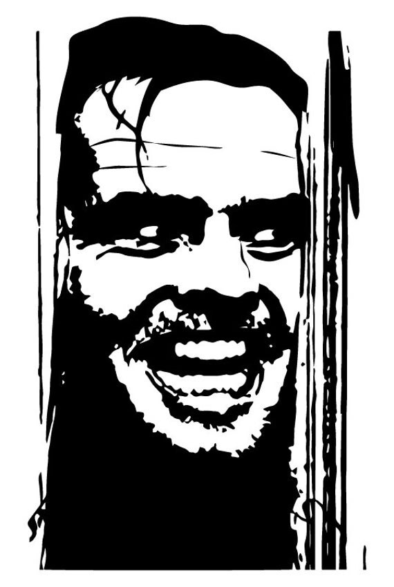 Printable The Shining Pumpkin Stencil