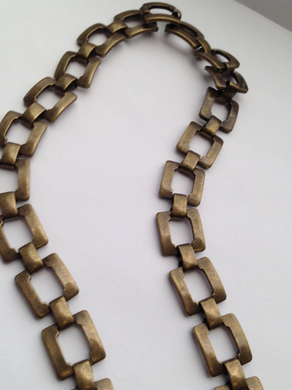 Large Link Antique Brass Chain  25 