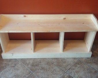 Items similar to Hall Tree Entryway Bench & Coat Rack - Handcrafted