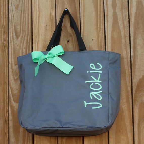 4 Personalized Bridesmaid Gift Tote Bag Personalized Tote