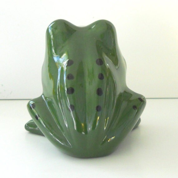 Ceramic Frog Scrubby Holder Scrubbie Scouring pad Holder