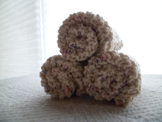 Chamomile Cotton Dishcloth Trio