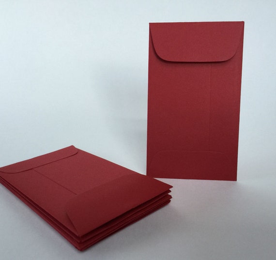 100 Red Coin Envelopes Mini Red Envelope with by GreenRidgeDesigns