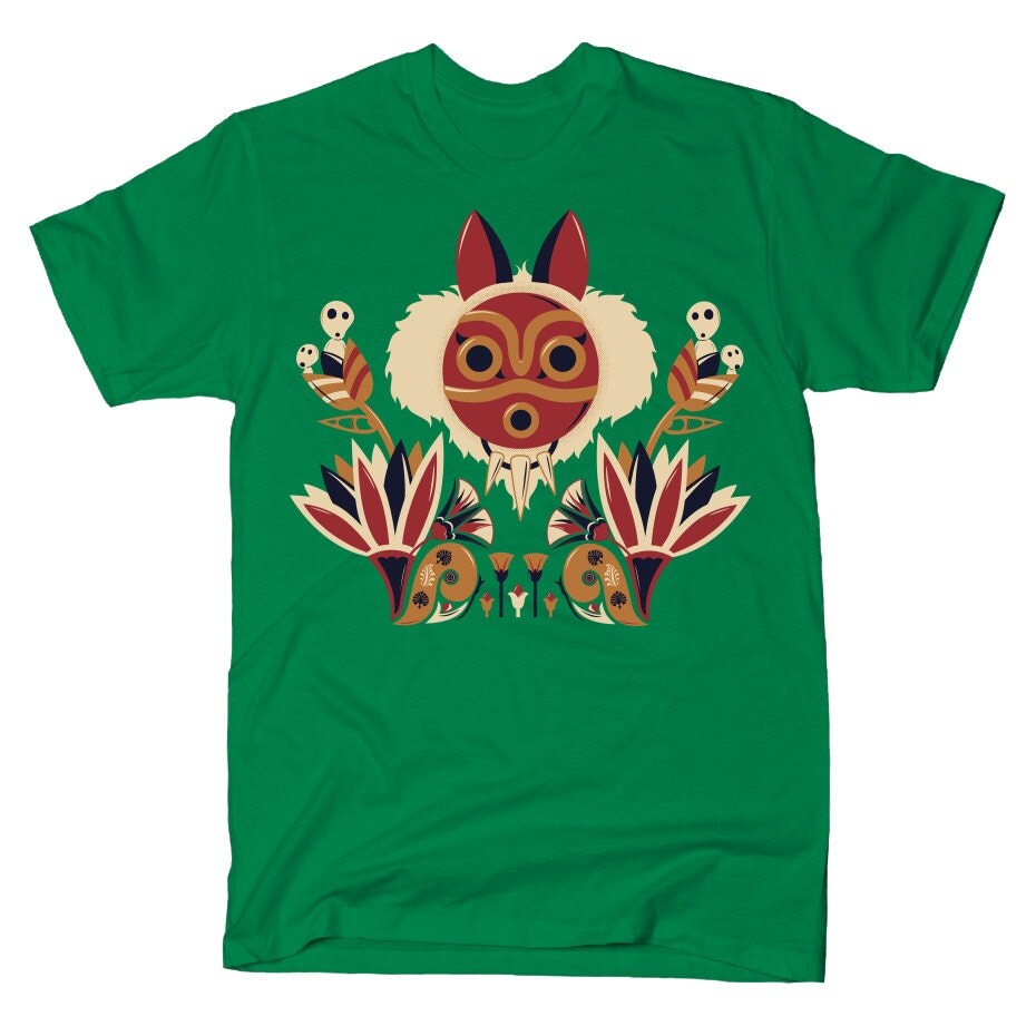 princess mononoke ashitaka tie shirt