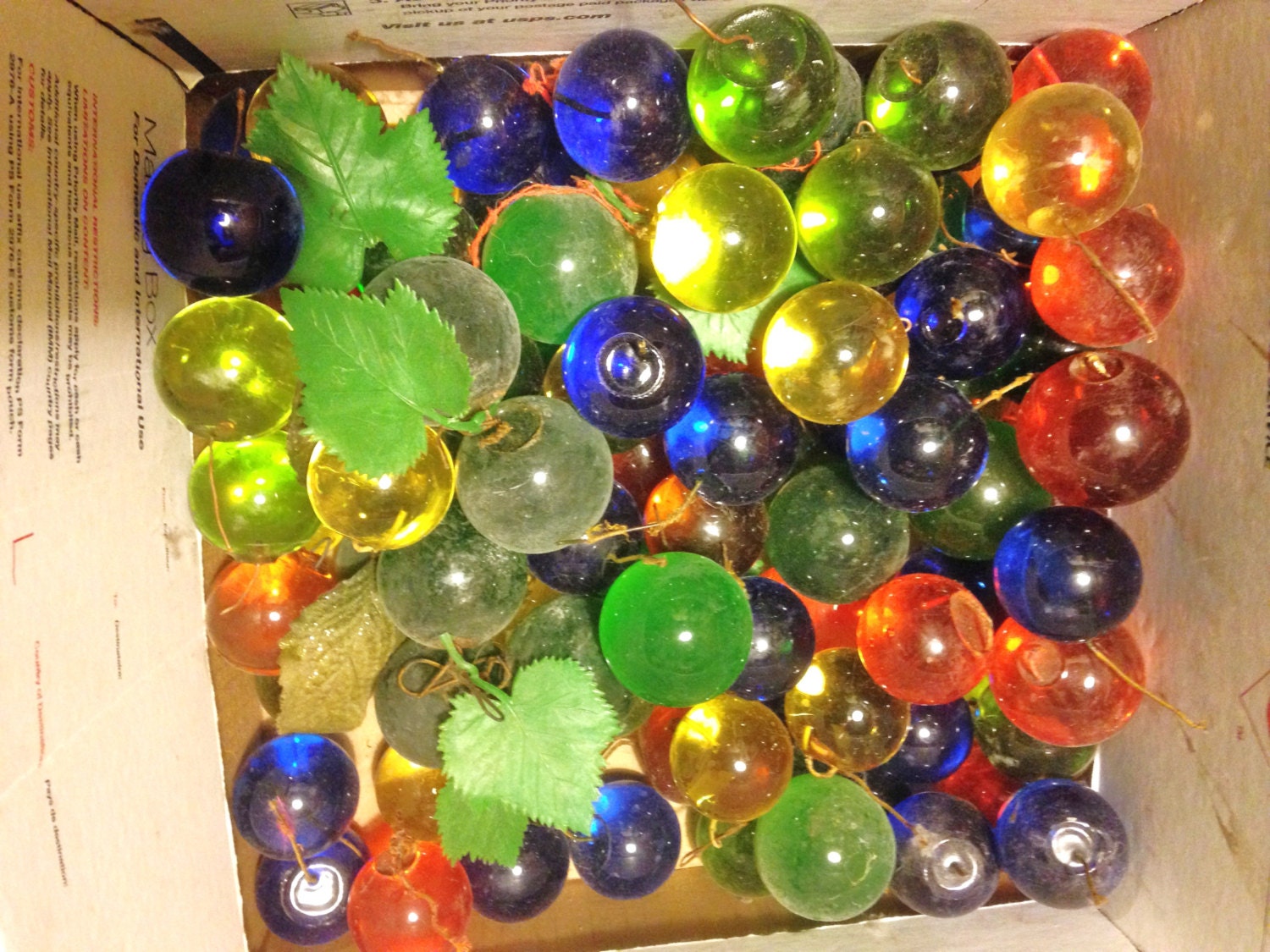 Resin Grapes LOT of 30 Assorted Colors & Sizes