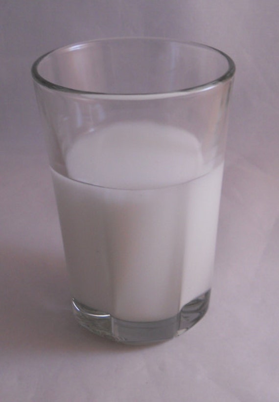 Items similar to Fake Glass of Milk in Glass 4 1/2inches on Etsy