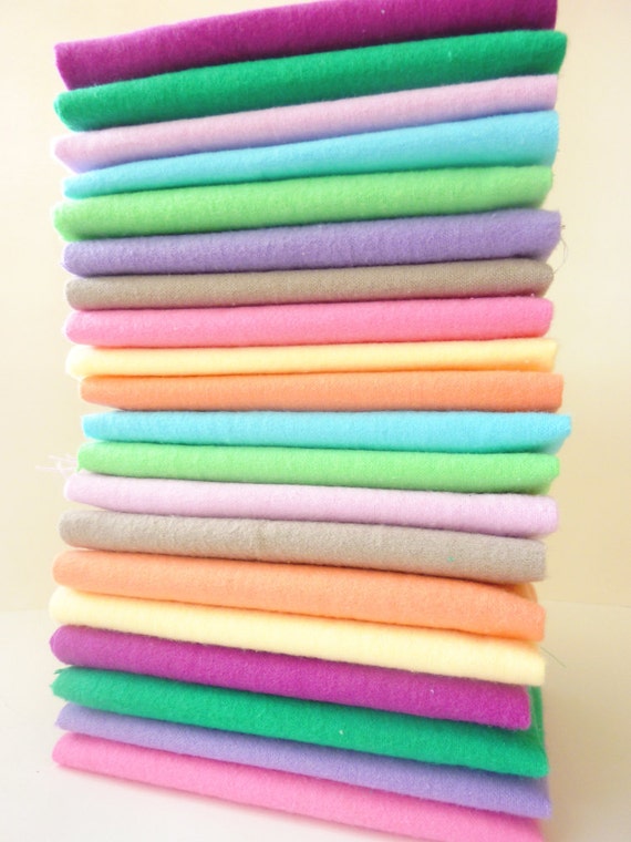 Pastel Cloth Napkins 20 Easter Spring Decor Napkins by moocowmomma