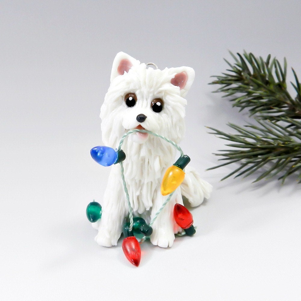 american eskimo dog figurines