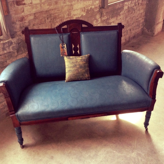 Antique LoveSeat French Country Couch Victorian Couch