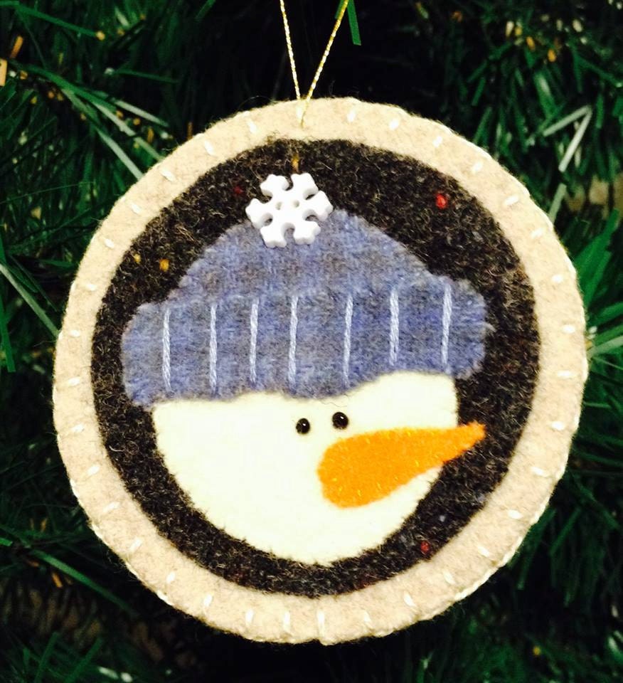 wool snowman christmas ornament wool snowman christmas ornament