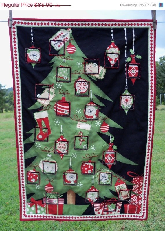 10% OFF NOW Christmas Ornaments Advent Calendar Housewares Holiday Wall Decor